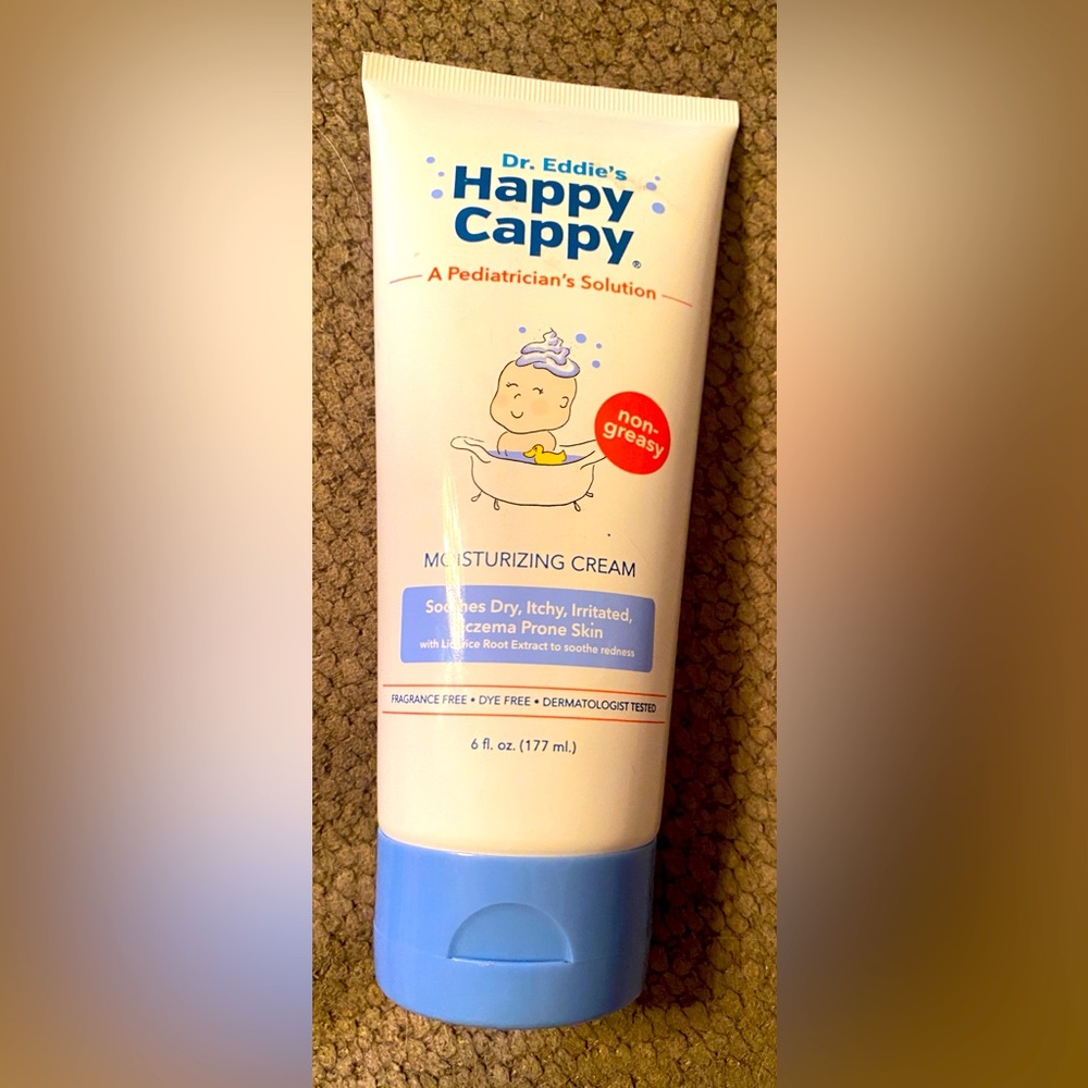 Dr eddie's Happy Cappy a pediatrician's solution, moisturizing cream, lotion